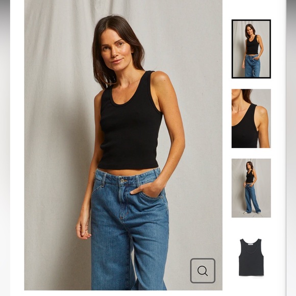 Perfectwhitetee Blondie tank top. Light blue. Size XS. - Picture 5 of 5